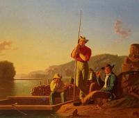 George Caleb Bingham - The Wood Boat